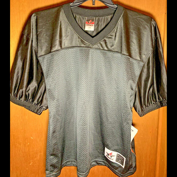 Alleson Athletic Mesh Football Practice Jersey Reversible Adult Black S/M Mesh - Picture 1 of 6